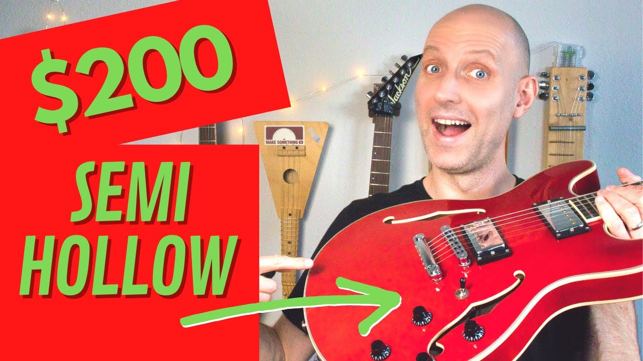 THE BEST CHEAP SEMI-HOLLOW? Indio Boardwalk by Monoprice review & demo