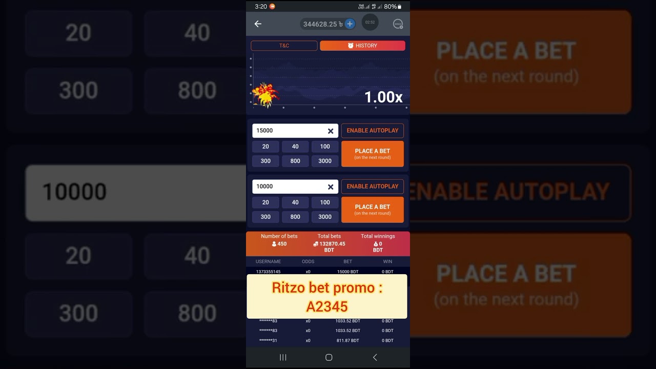  Ritzo bet crash gameplay win tarks and big win 💥