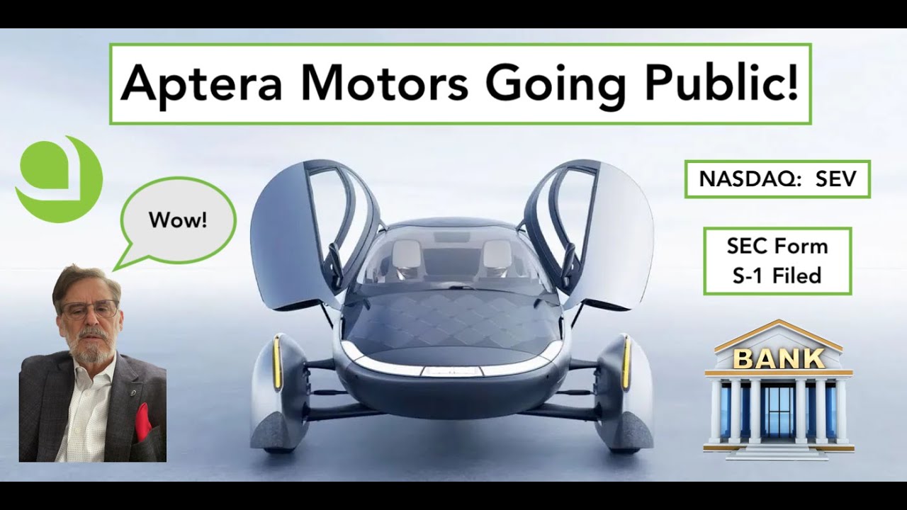 Aptera Files SEC Form S-1 To Go Public, Reverse Stock Split, Direct Listing, and Benefit Company!
