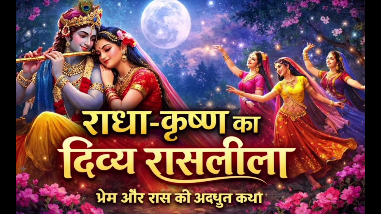 राधा कृष्ण की दिव्य रासलीला | अमर प्रेम की अद्भुत कथा | Full Story in Hindi