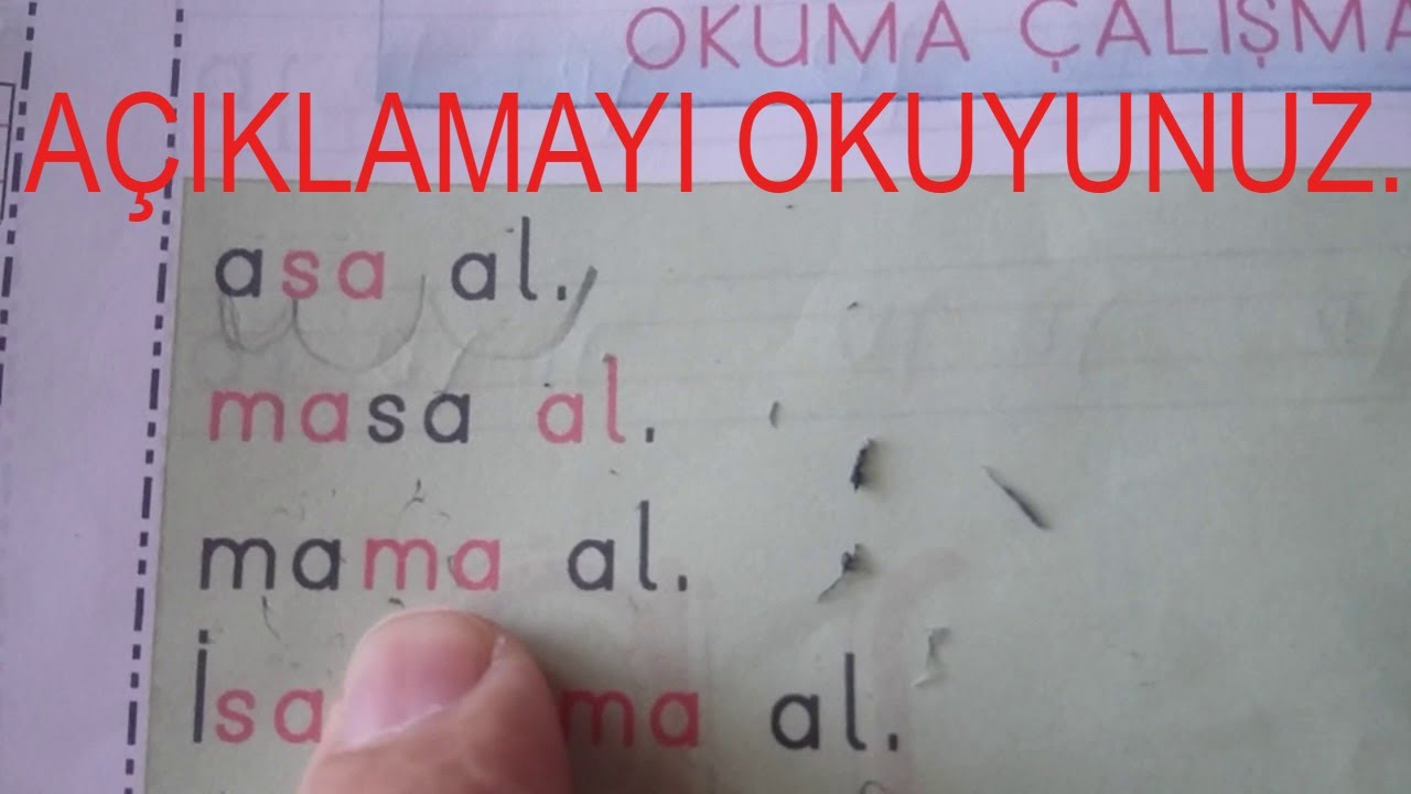 Hece yöntemiyle okuma yazma ogretimi (al hecesi 2 ba-sa yöntemi)