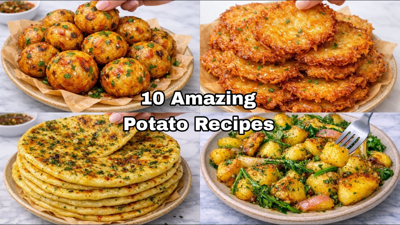 10 потрясающих рецептов из картофеля, которые вы полюбите 🥔💕 Быстро и просто