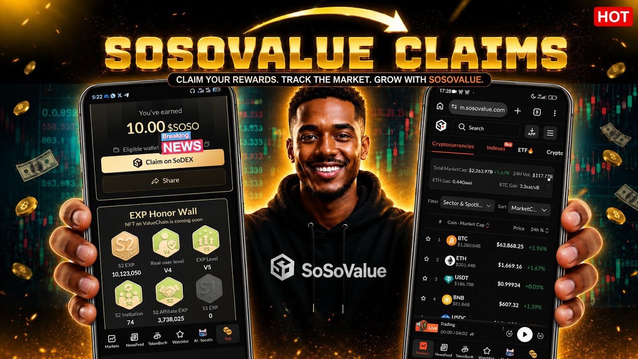 Гайд по получению наград SoSoValue 2026 | Как я забрал свои токены $SOSO!