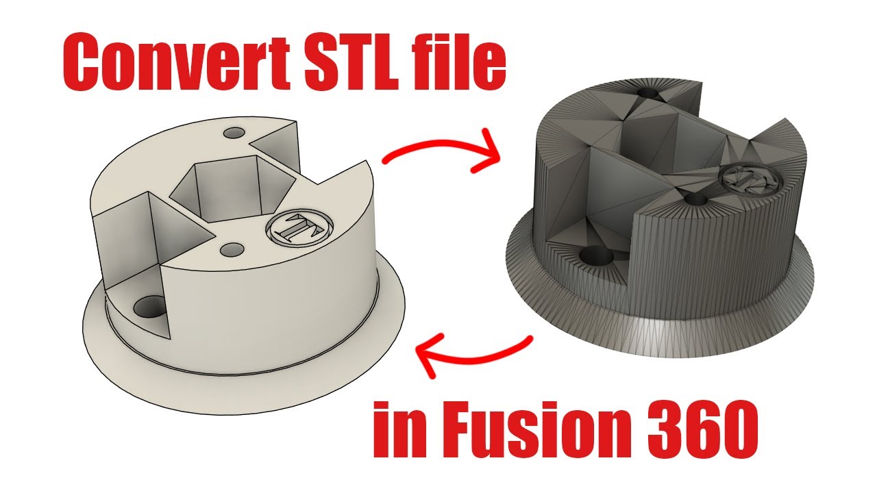 Конвертировать STL-файл в Fusion360