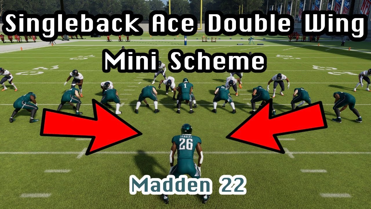 *CREATIVE TE MOTION* Singleback Ace DBL Wing Mini Scheme | Madden 22 Tips & Tricks