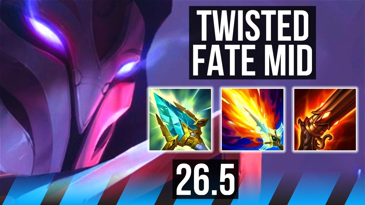 TWISTED FATE vs AKALI (MID) | Good KDA: 11/1/11 | KR Master | 26.5