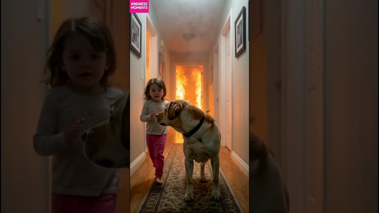 Kindness 🐶 Dog's Brave Rescue Saves Child from Fire 