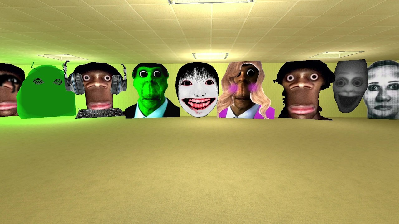 unlimited nextbots in backrooms garrys mod snpc #snpc
