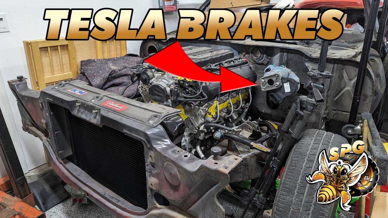 TESLA BRAKES AND COOLING - 1975 Bumblebee Camaro LT4