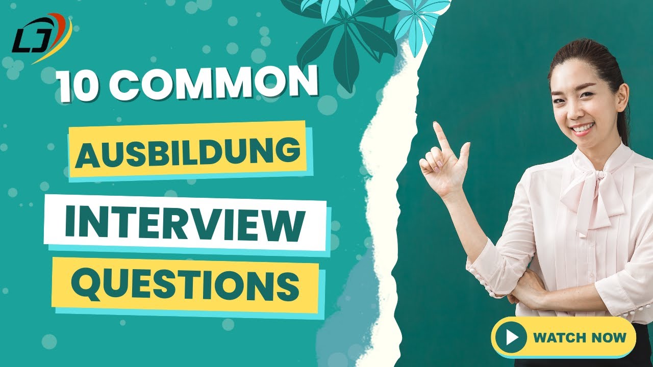 German Ausbildung Interview Preparation 🇩🇪 | Top Questions & Answers 
