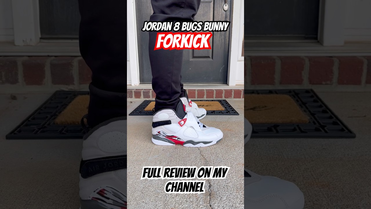 Jordan 8 Bugs Bunny via FORKICK.  Full review on my channel 
