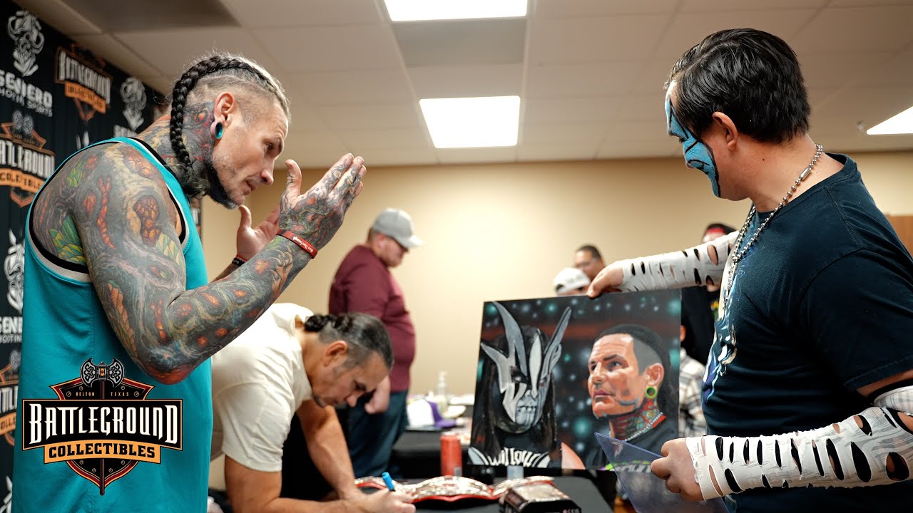 Meet and greet with wrestling legends The Hardy Boyz and Lex Luger!