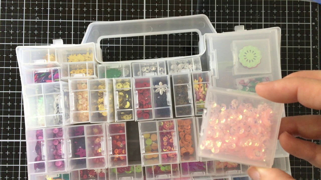 Embellishment Storage with Darice Bead Organizer Carry Case