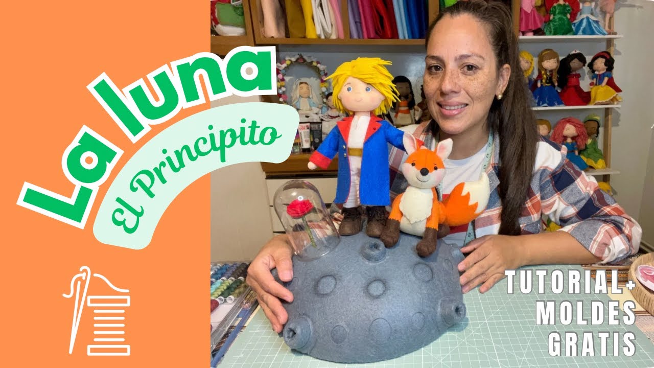 La luna de El Principito 🧵 tutorial y moldes gratis!!