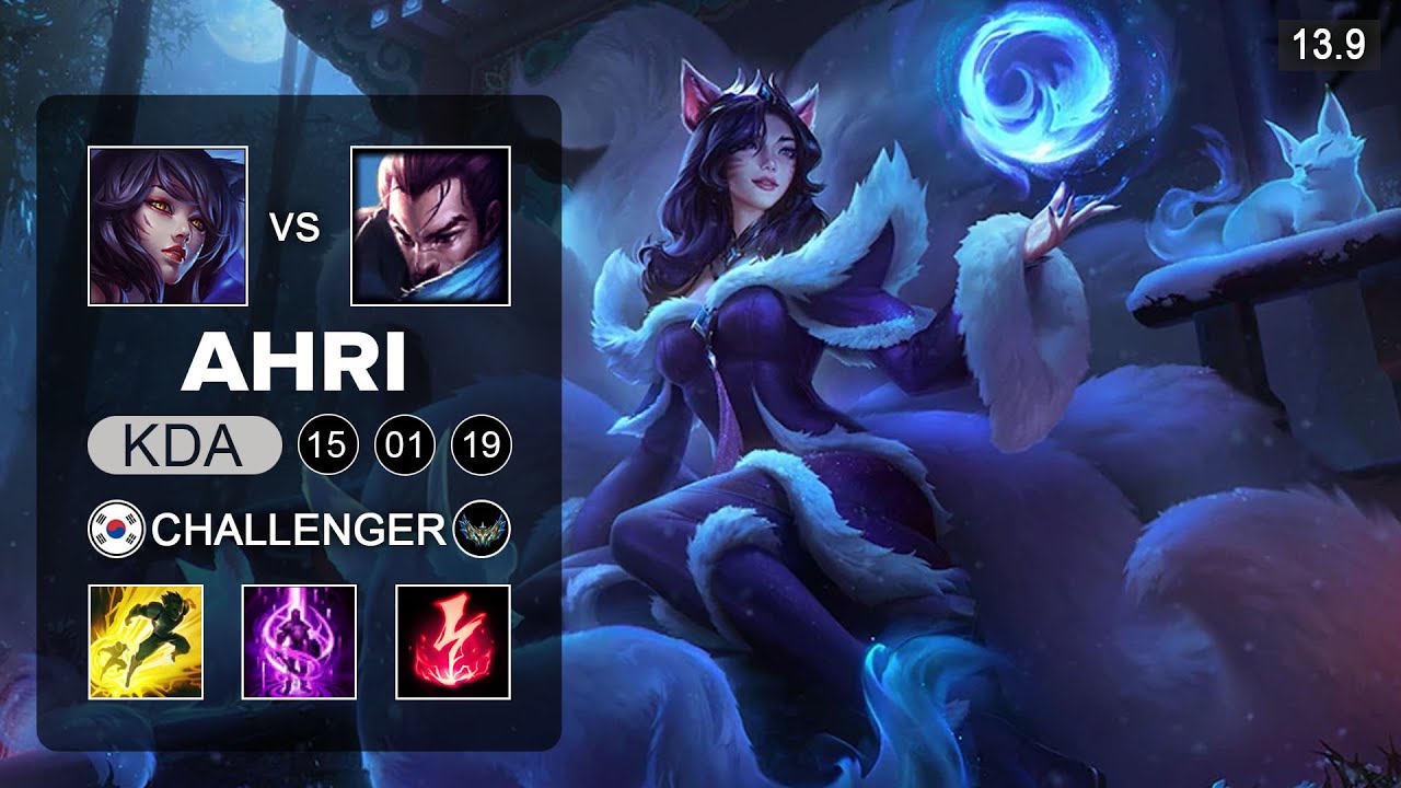 Ahri vs Yasuo Mid - KR Challenger - Patch 13.9 Season 13