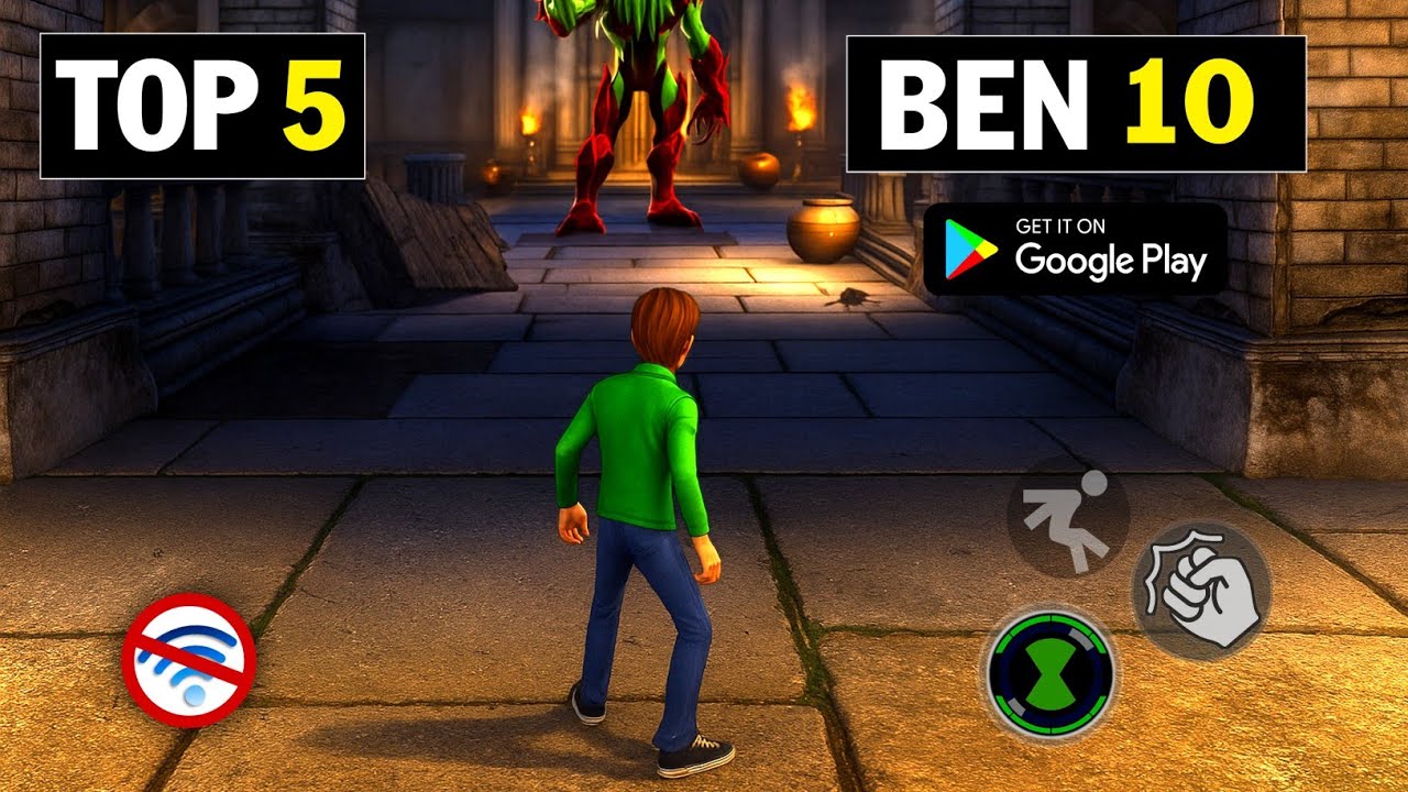 Top 5 Best BEN 10 Games For Android In 2025 | High Graphics (Online/Offline)