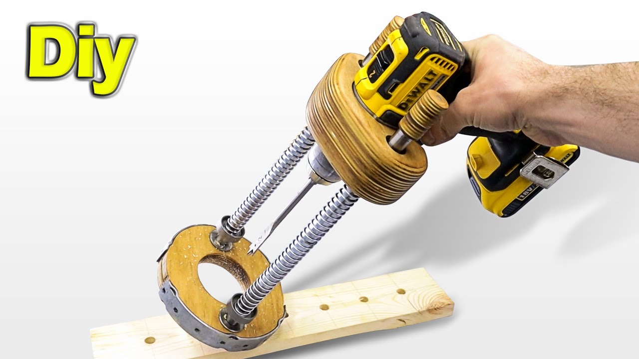 Diy Drill Guide ✔️ Drill it fast and Precise// Good Idea for Woodworking!