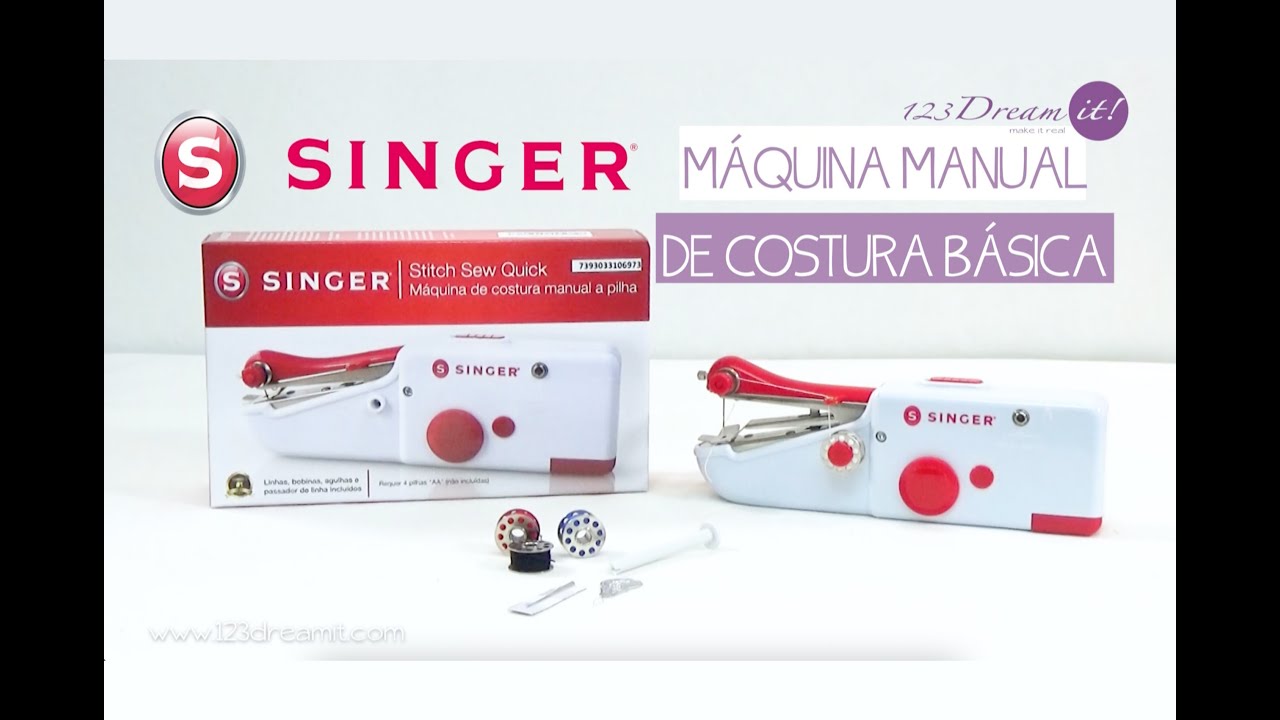 Conoce la mini máquina manual de costura básica Singer