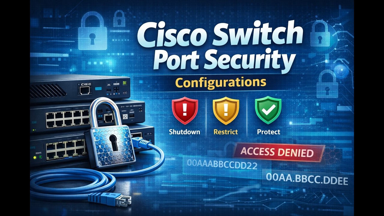Switchport Port Security Configuration | Cisco Lab CCNA / CCNP