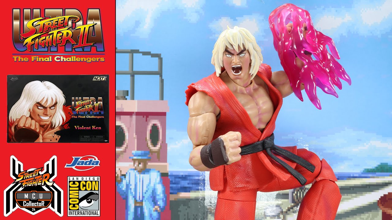 Jada Toys Ultra Street Fighter 2 VIOLENT KEN SDCC Exclusive Deluxe Figure Review