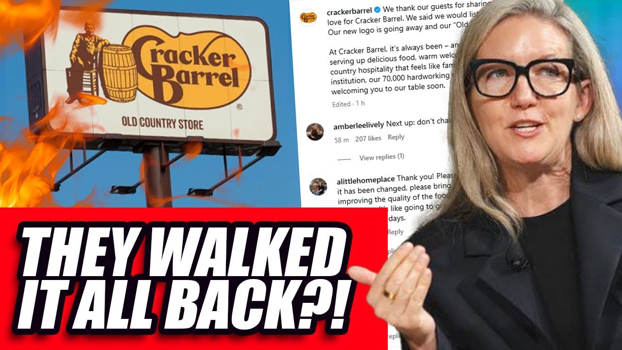 Cracker Barrel WALKS BACK Logo Change and CNN Blames the Right! | Clownfish TV