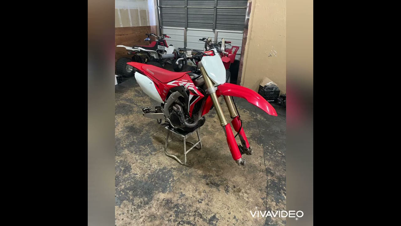 Putting new street tires on my 2020 crf450r SouthFlorida vibes