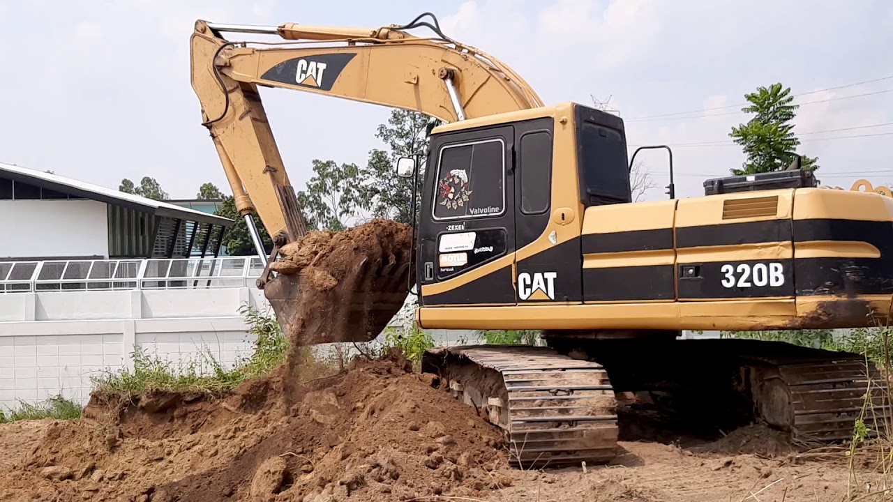 รถขุดในตำนวน CAT 320B จัดว่าหล่อ 25 ปี ขึ้น ยังเปรี๊ยะ ยังแรง excavator EP.5544