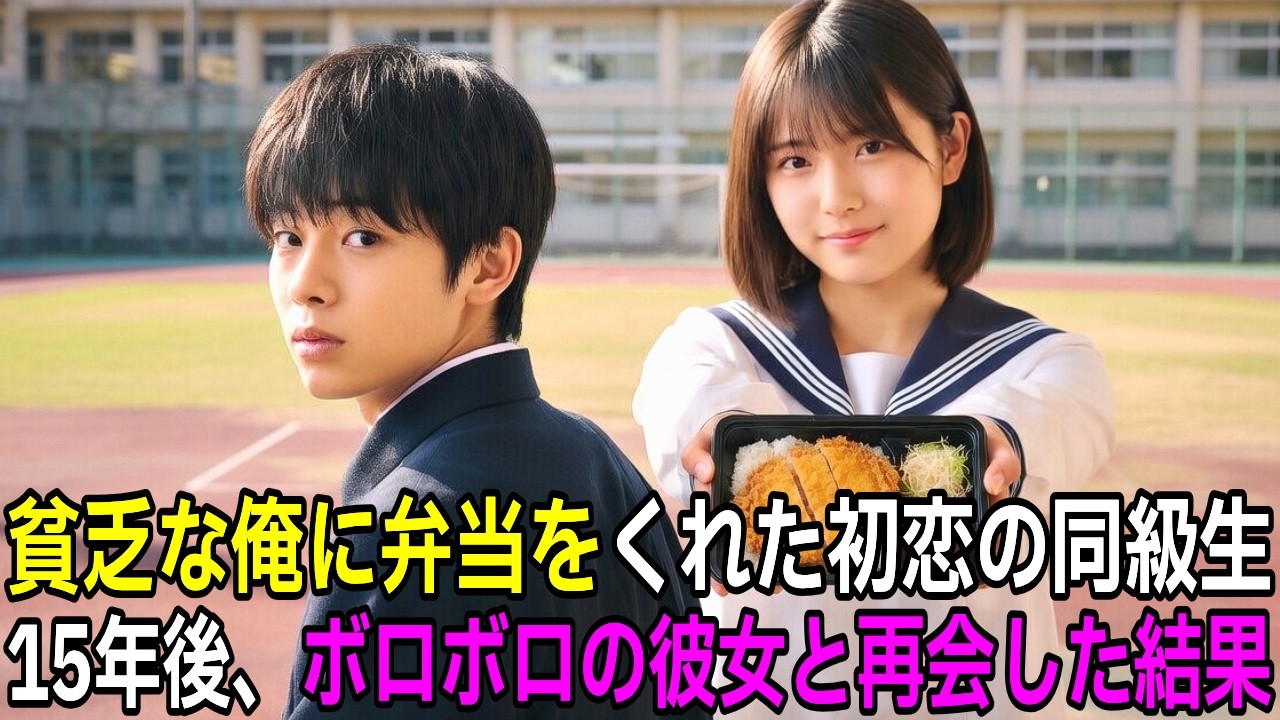 【感動する話】貧乏だった俺に毎日手作り弁当をくれた同級生→ 15年後、社長になった俺がボロボロの彼女と再会した結末とは