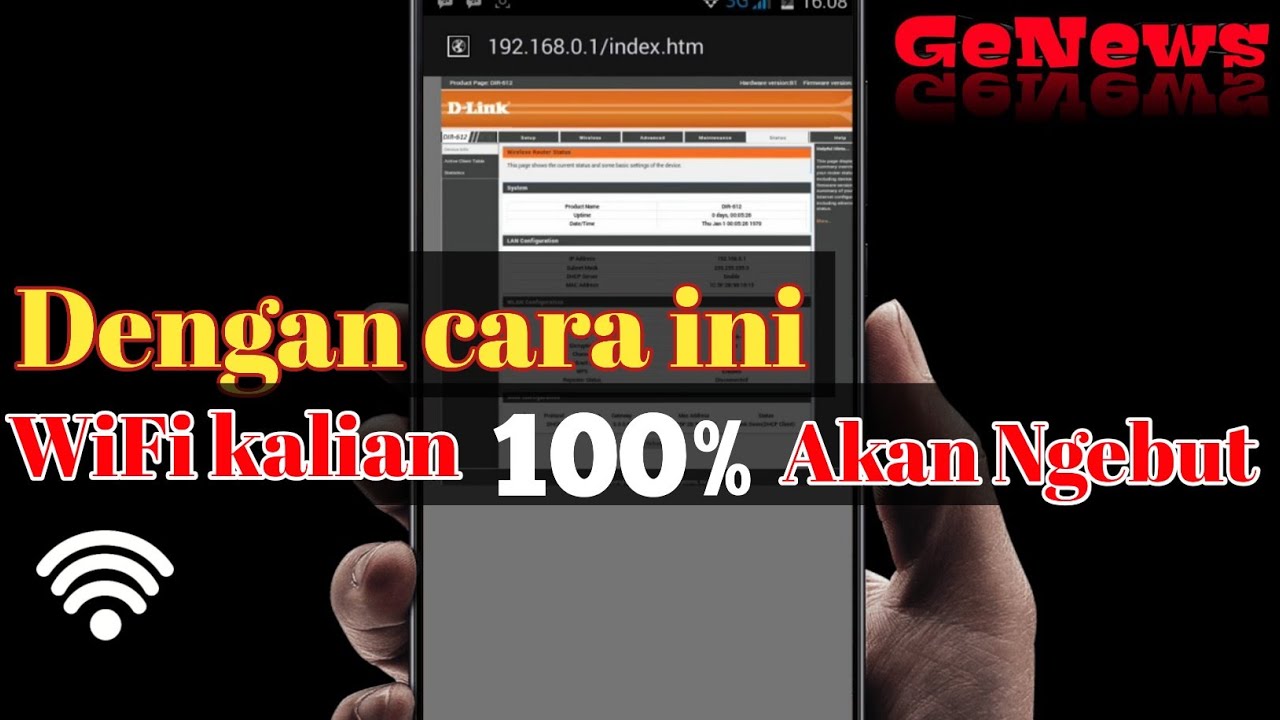 Setting penguat WiFi D-Link 612 Fristmedia Agar Ngebut