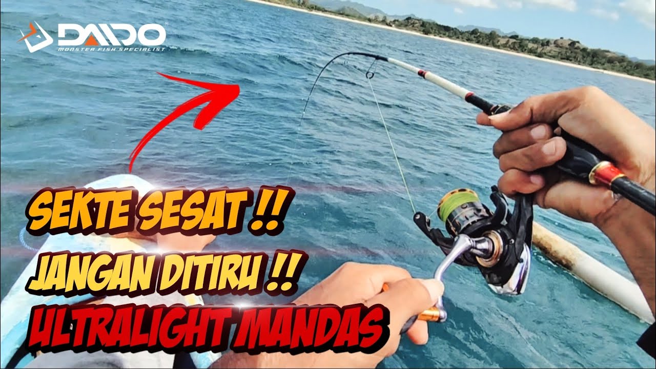 DAIDO EXPEDITION TRAVEL ROD ft DAIDO CARBONIZE 2000 | EDISI MANCING DASARAN  #daidofishingteam #dft