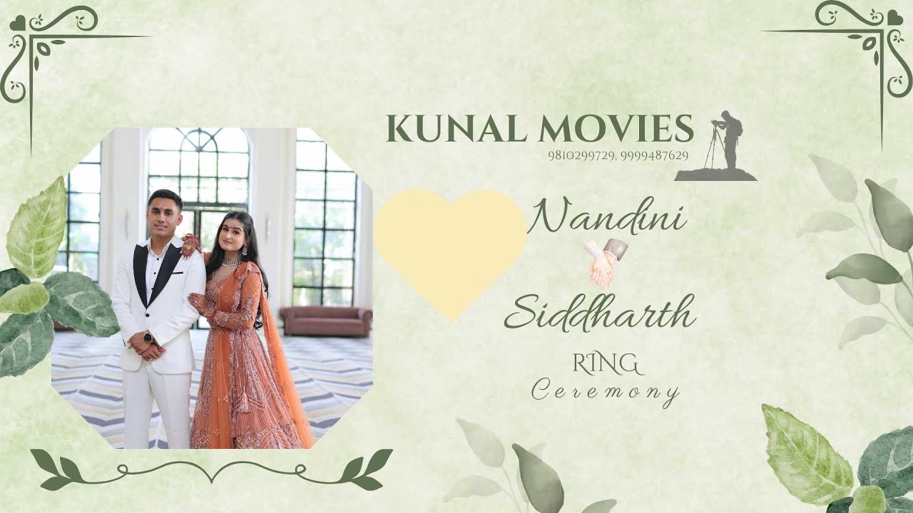 Nandini ❤️ Siddharth I Cinematic Ring Ceremony Teaser 2025 I