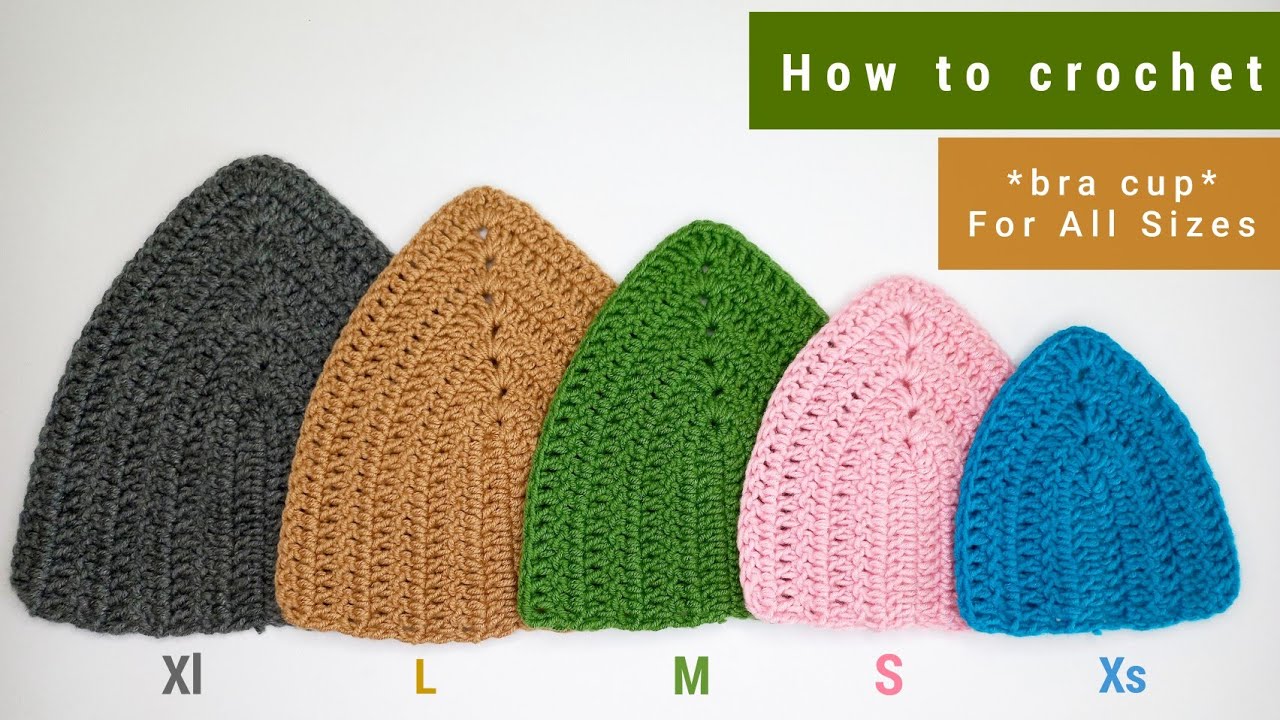How to crochet Bra Cup for All Sizes (easy for beginners)