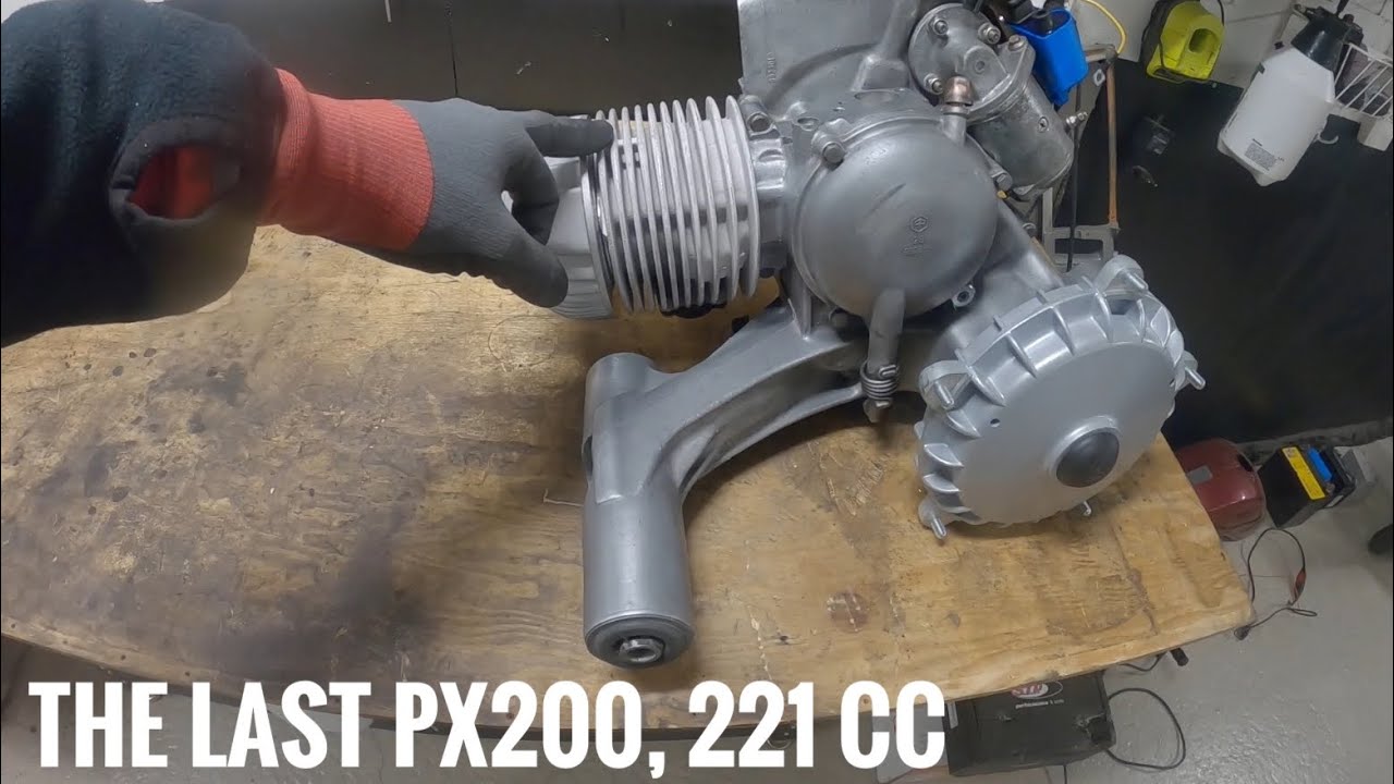 Vespa px200e, installing a malossi sport mk2 210 cylinder S2E4
