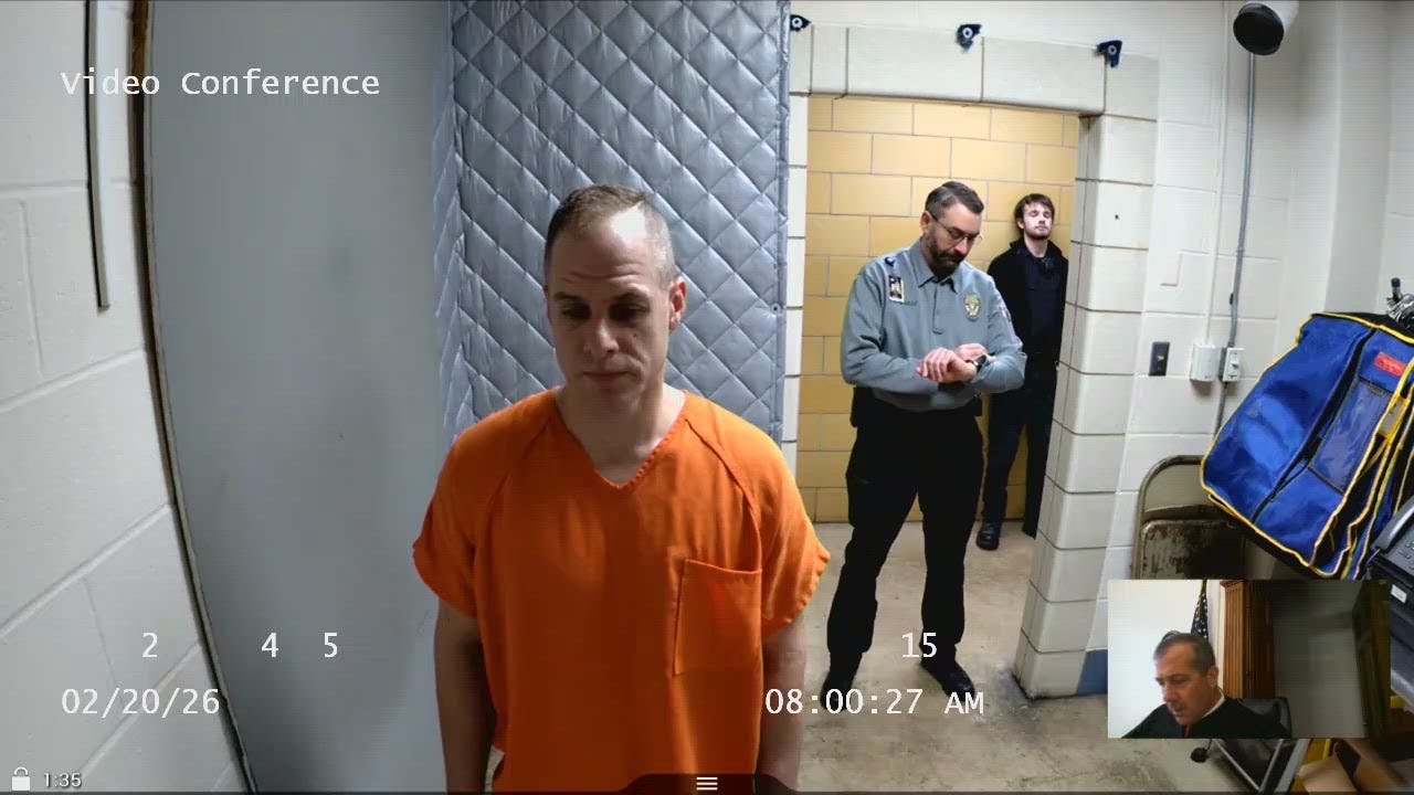 Caleb Flynn appears in court on murder charge in death of his wife