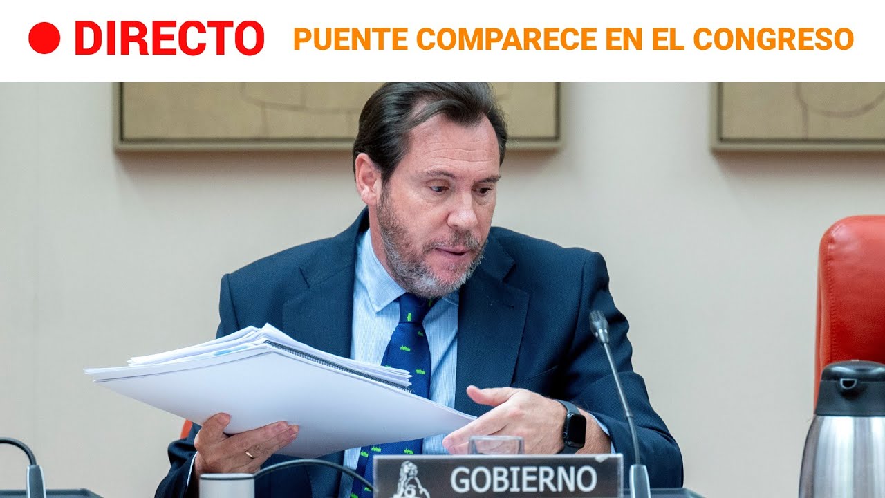 🔴 DIRECTO | ÓSCAR PUENTE COMPARECE por los últimos ACCIDENTES e INCIDENCIAS FERROVIARIAS | RTVE