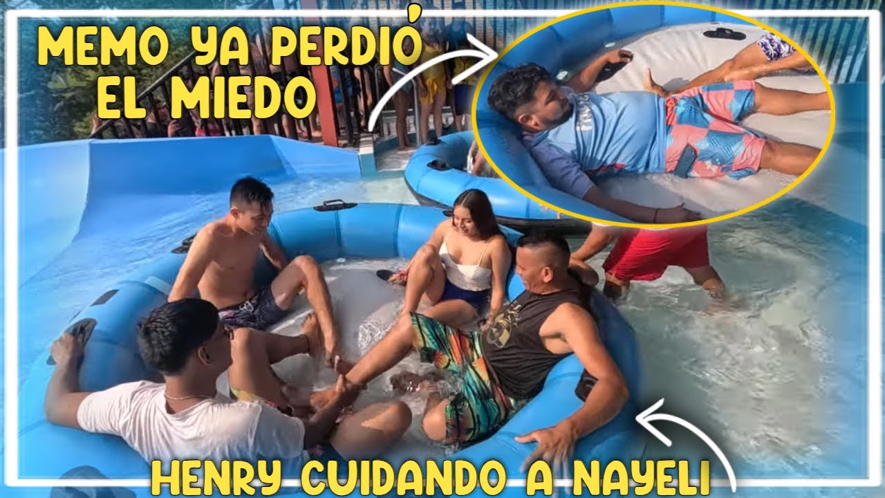 Nayeli NO se quizo ir de xocomil sin divertirse. Vimos a Memo bien RELAJADO y no dudó en tirarse.