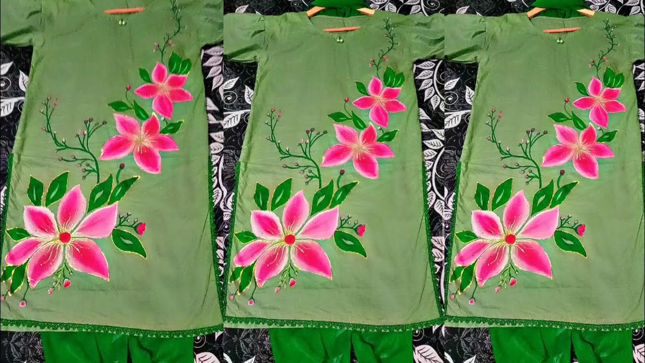 Customized Hand  painting /fabric painting shirt tutorial #fabricpainting #painting #diy #fabricart