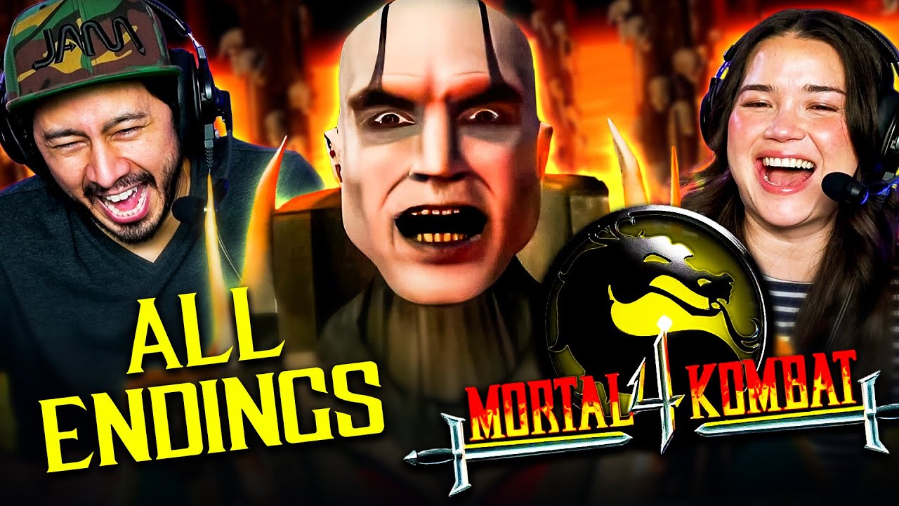 MORTAL KOMBAT 4 - ALL ENDINGS REMASTERED REACTION! | MK