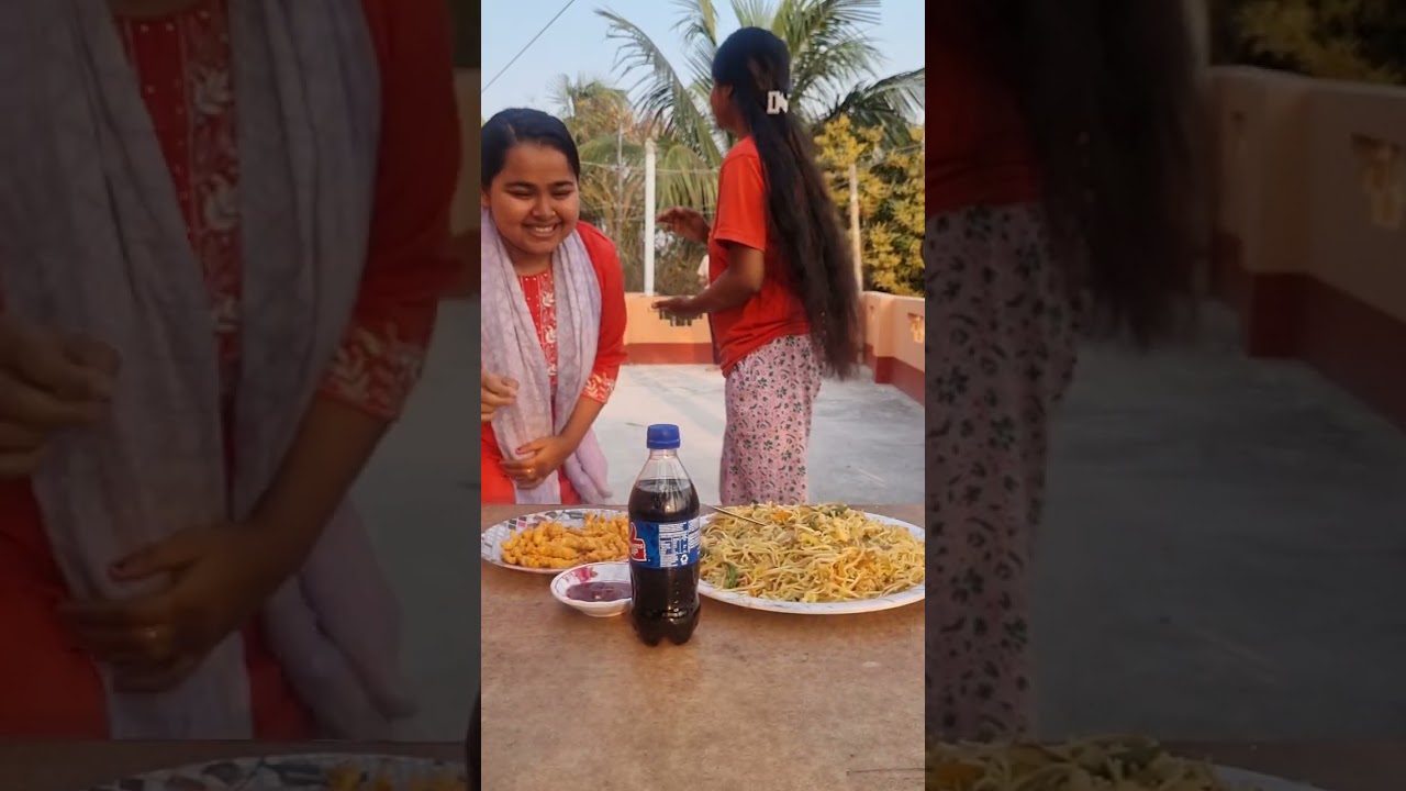 Our food challenge 🍜🍜 #reel#challenge#food#testy#chawmin#cocacola#friends#day#viral