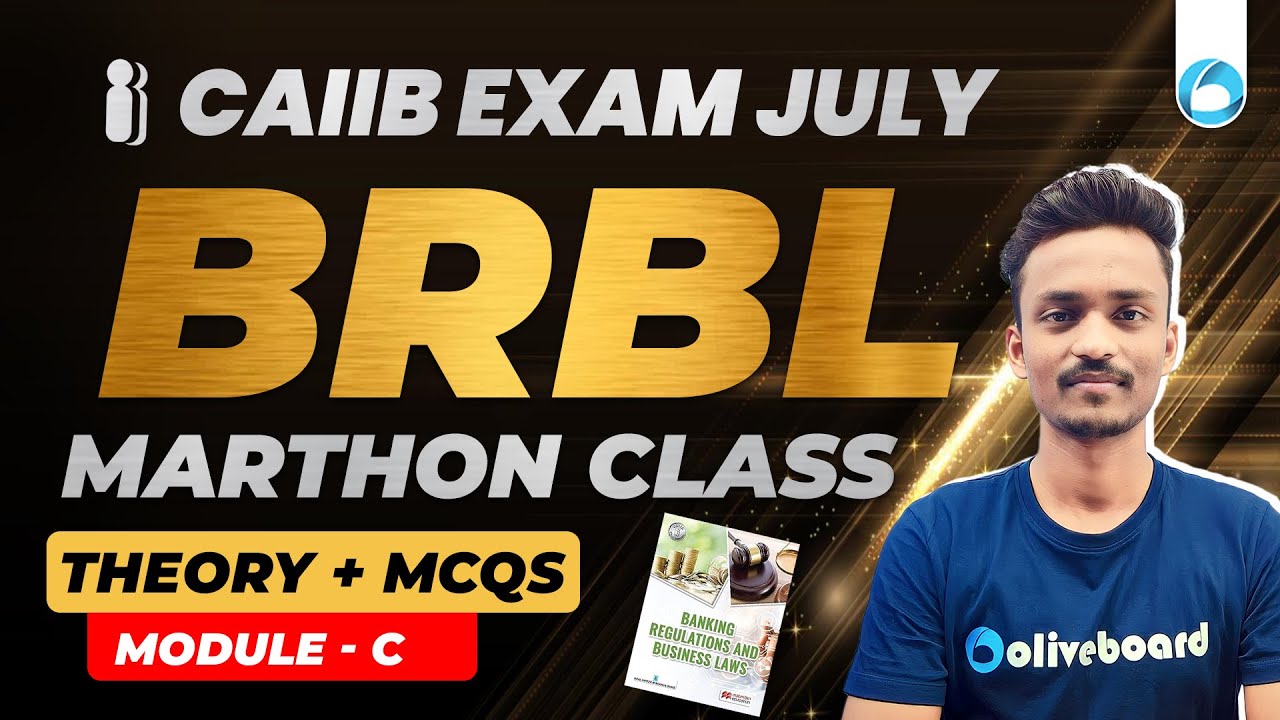CAIIB BRBL Marathon Class | CAIIB BRBL Module C Marathon Session|CAIIB Banking Regulation & Business