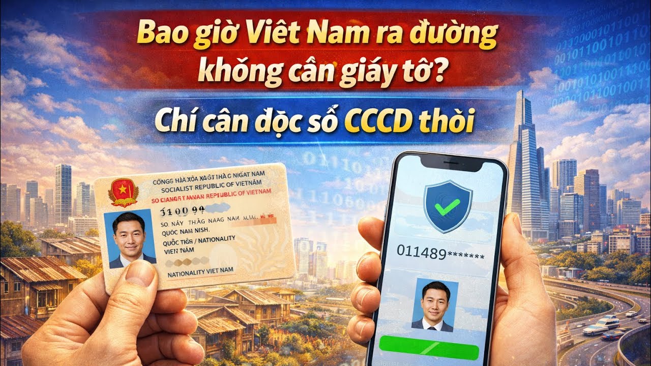 Bao giờ Việt Nam ra đường không cần giấy tờ? Chỉ cần đọc số CCCD thôi