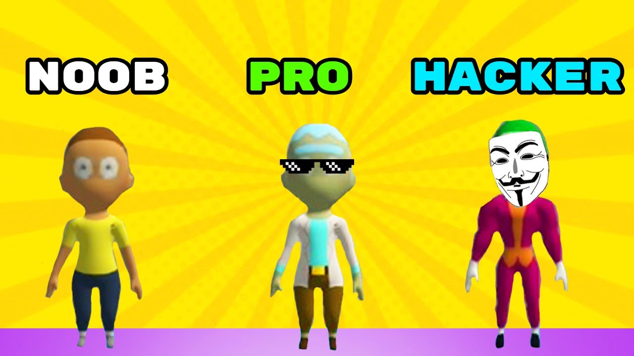 Fun Race 3D | NOOB против PRO против Хакера