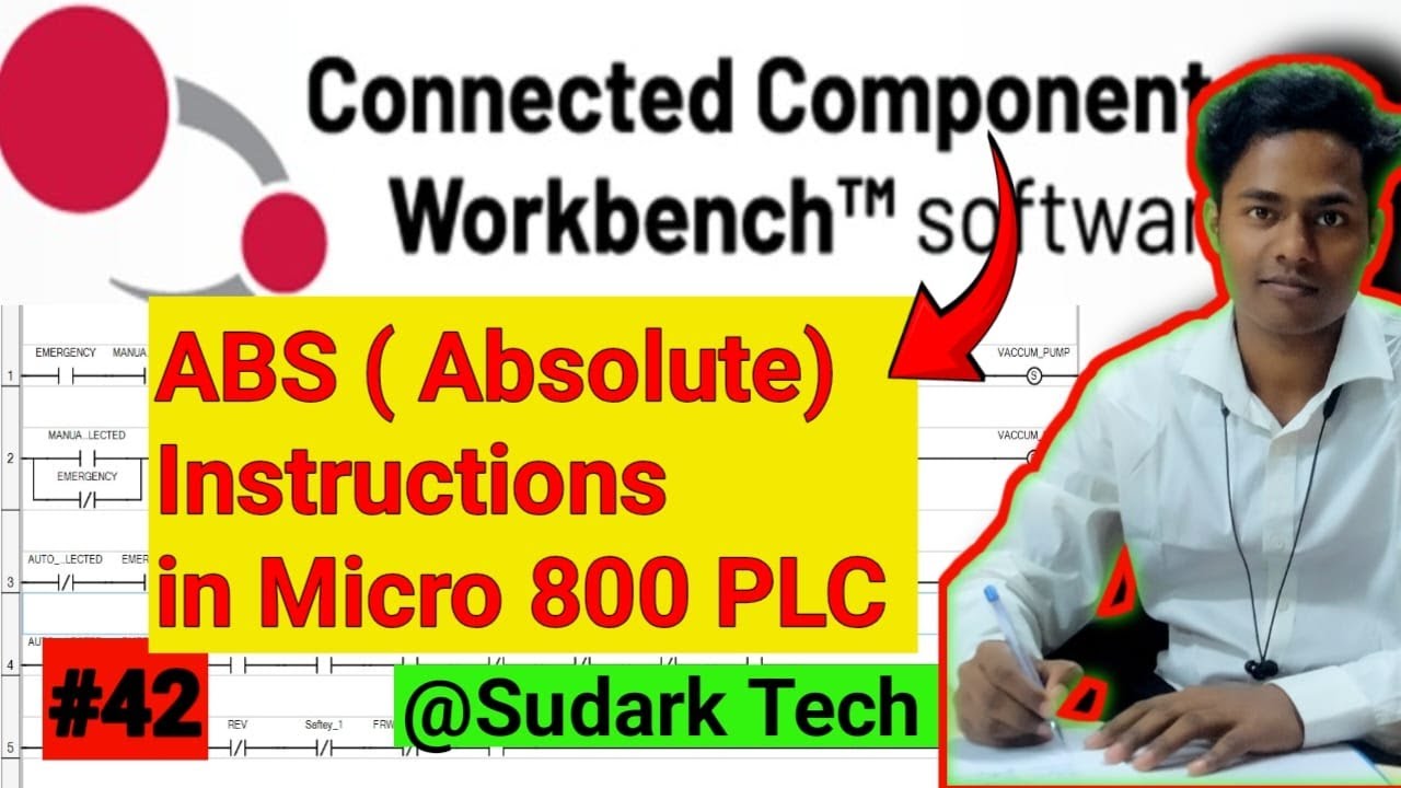 ABS(Absolute) Instructions in CCW Software | CCW Tutorial | PLC Tutorial for Beginners| Sudark Tech