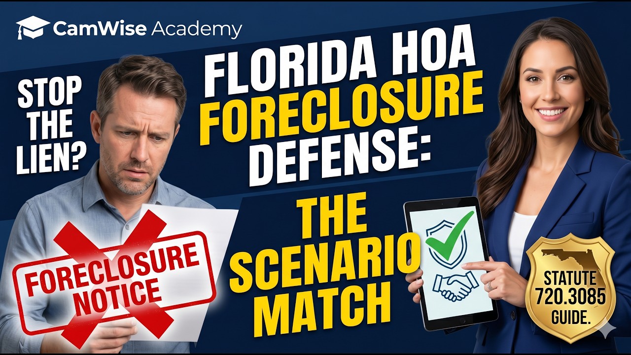 How to Fight an HOA Foreclosure in Florida (The Scenario Match)