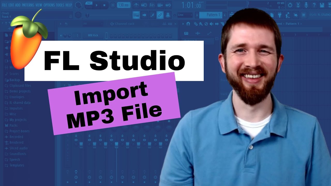 FL Studio: как импортировать аудиофайл MP3 и вставлять аудиоклипы