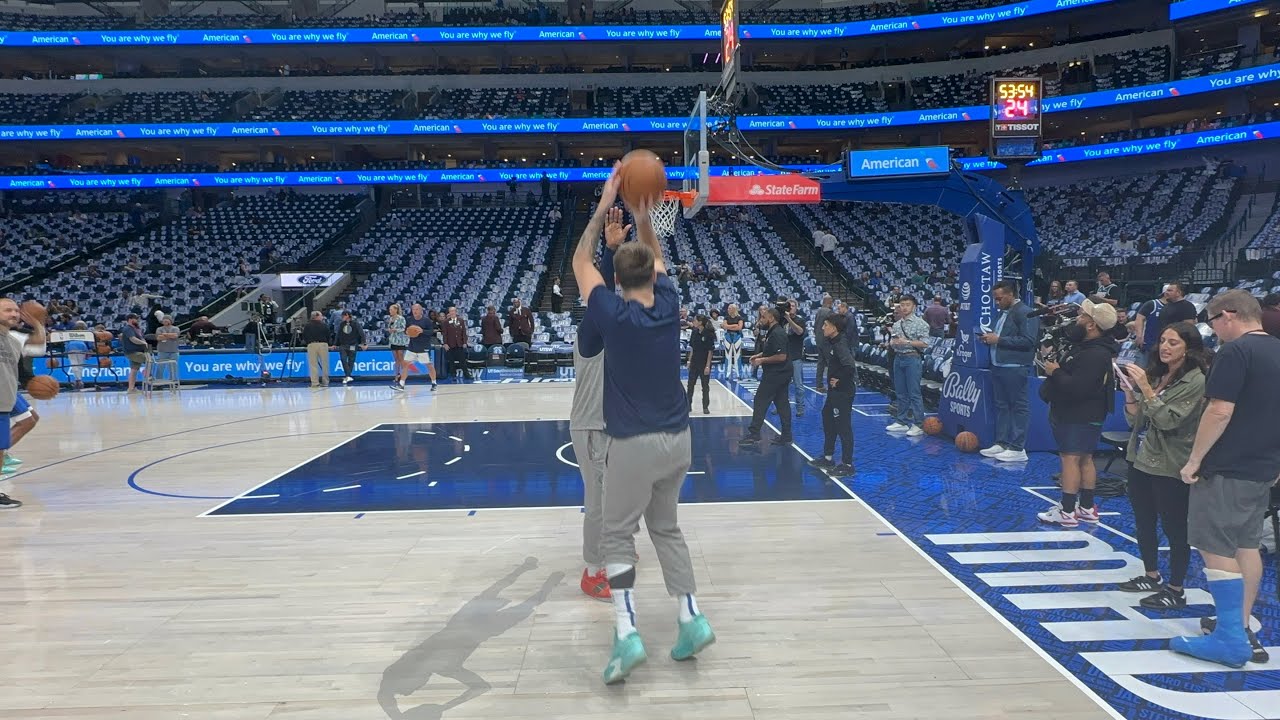 Luka Doncic Workout Before Mavs Face Nets: Oct. 27, 2023