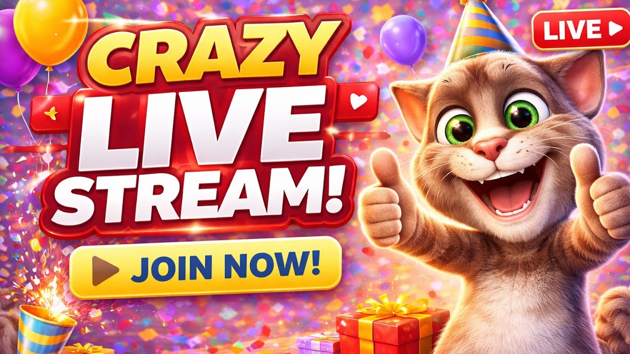 LIVE | Talking Tom new 2 Gameplay — Fun & Crazy Moments #live