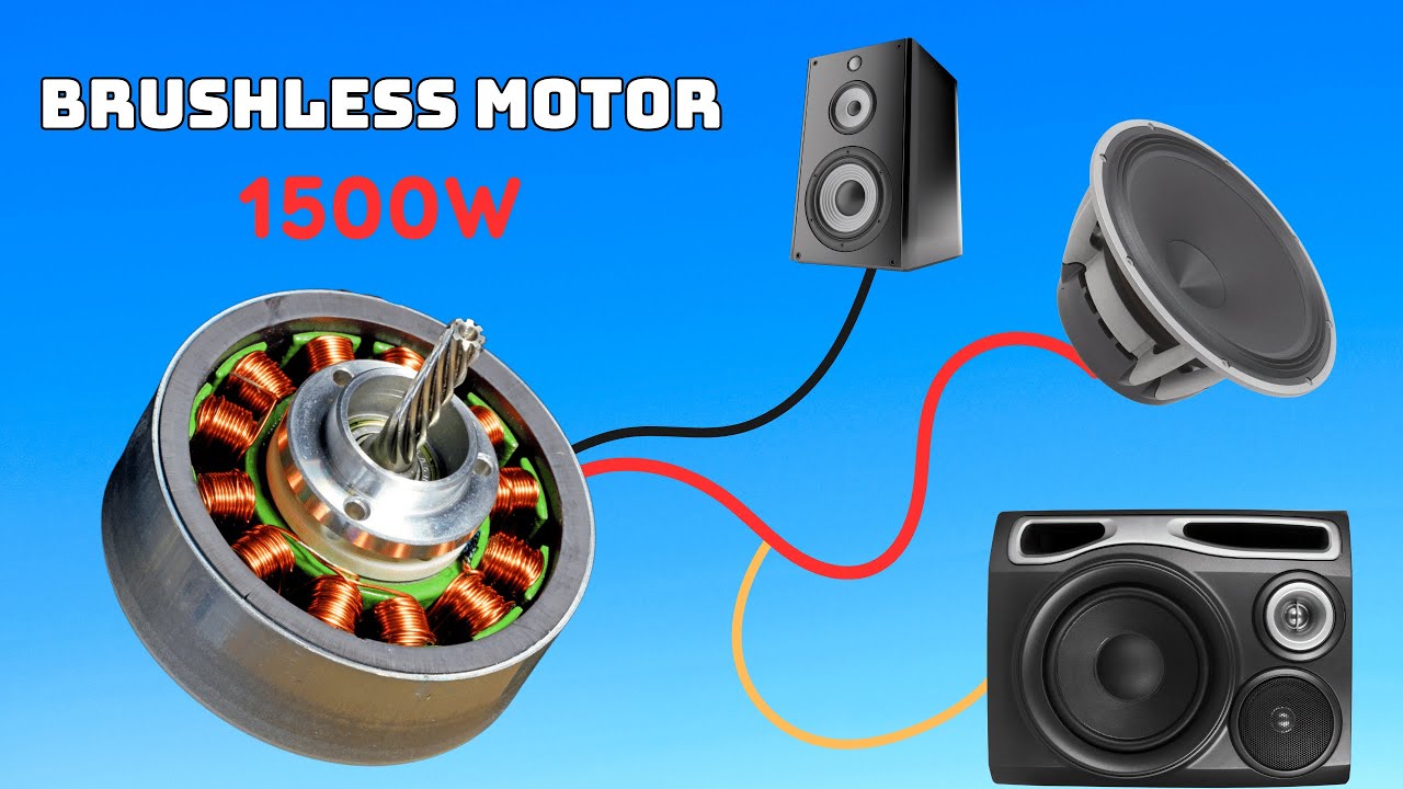 DIY Powerful Ultra Bass Amplifier From Brushless Motor, Simple circuit, No IC  | DIY Audio