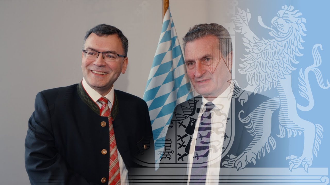 Europaminister Dr. Florian Herrmann in Brüssel - Bayern