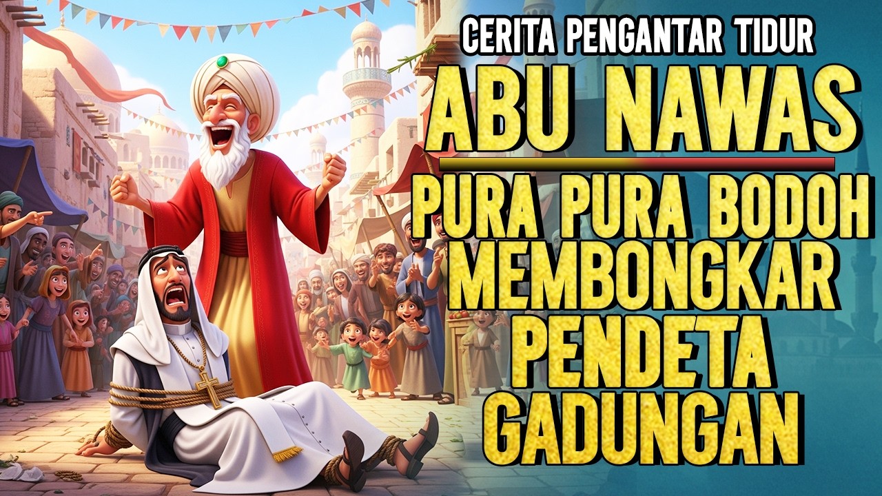 ABU NAWAS PURA PURA BODOH MEMBUNGKAM PENDETA GADUNGAN || DONGENG SEBELUM TIDUR
